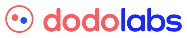 DodoLabs logo, colour, for light backgrounds.